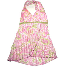 Y2K Babydoll Halter Top Fairy Pink Coquette T...