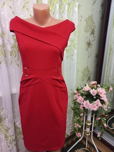 Women Lipsy Dress Red 40
