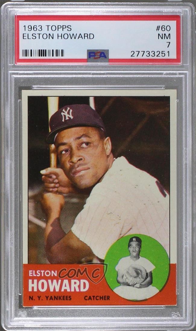 1963 Topps Elston Howard #60 PSA 7 2d2