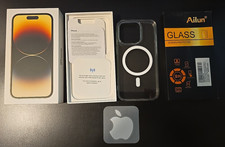 EMPTY Box for Apple iPhone 14 Pro, Gold, 128GB, A2650 CASE Sticker Screen Prote