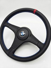 Bmw E30 E28 E34 E24 3-spoke Sport Mtech Leather Refurbished Oem Steering Wheel