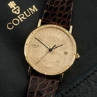 Men's Corum 1904 $20 Liberty Head Double Eagle Coin Watch Quartz 35mm W218907-1