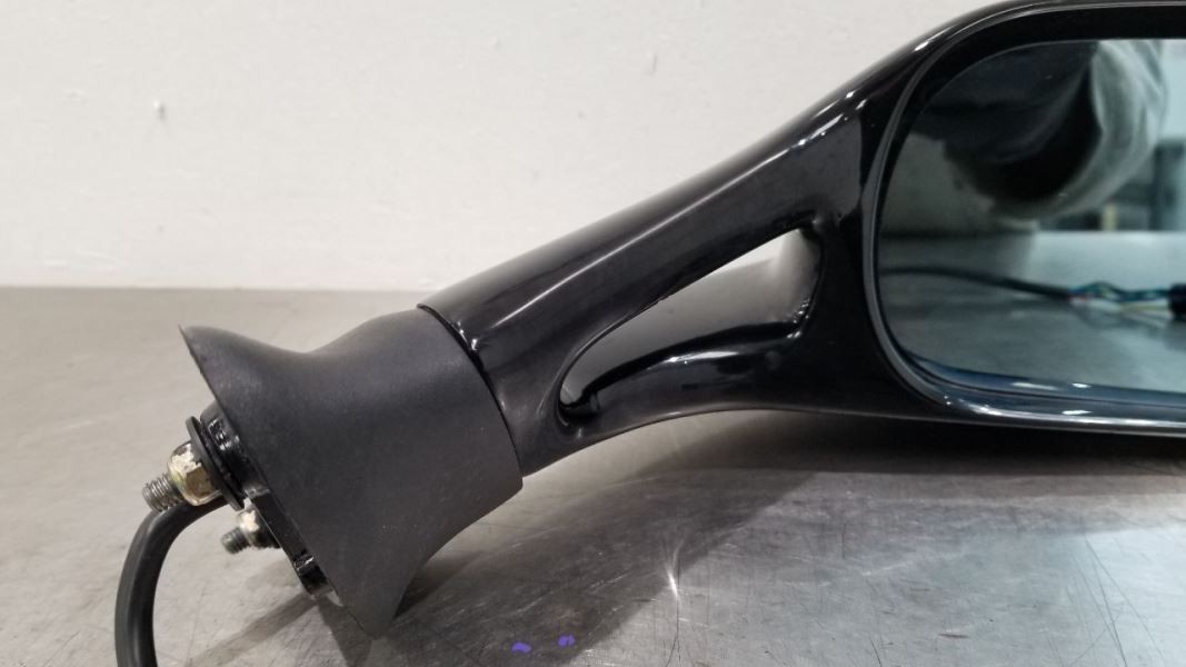 1990 FERRARI TESTAROSSA OEM PASSENGER RIGHT SIDE DOOR MIRROR ASSEMBLY BLACK NERO