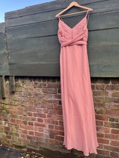 ASOS Maxi Bridesmaid Size 14 Strap Elegant Classy Dusty Pink