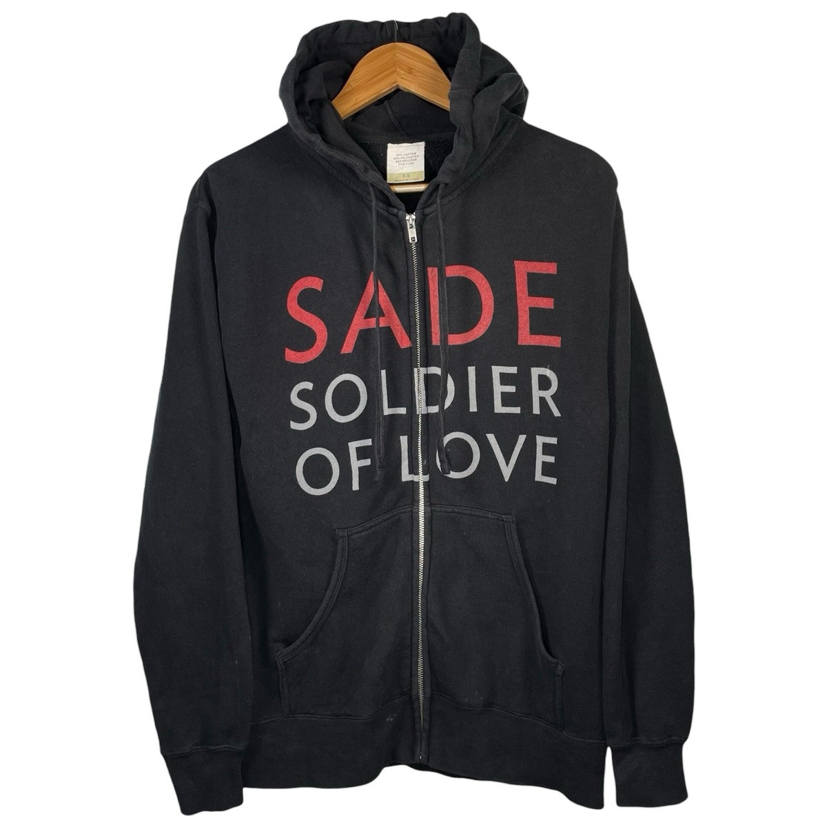 Sade Soldier of Love 2011 Tour Zip Up Hoodie Sweatshirt Size X 