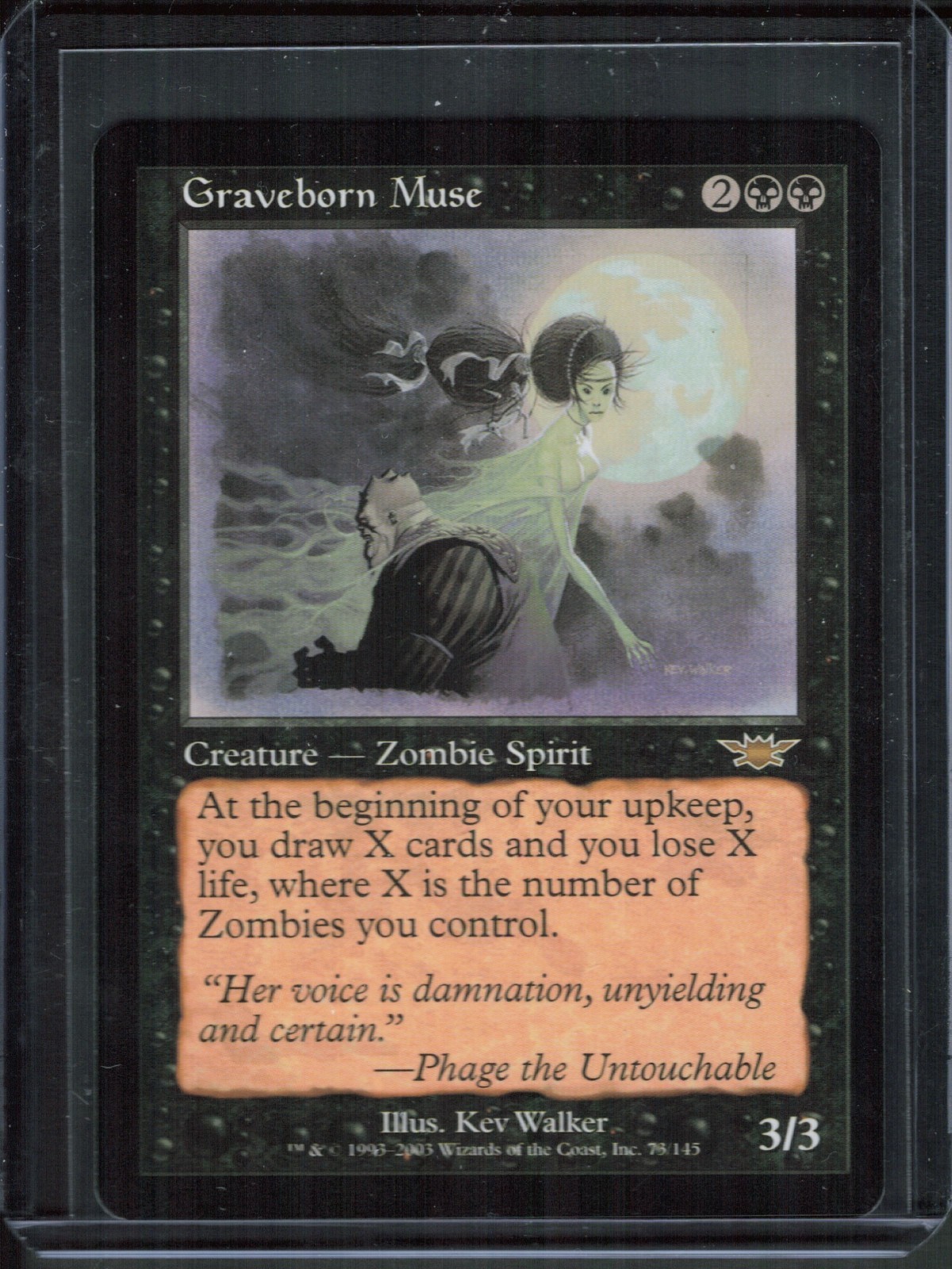 Magic The Gathering MTG - Legions LGN 2003 - #73 Graveborn Muse NM  x1 LOT2