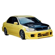For Mitsubishi Lancer 02-03 K-1 Style Fiberglass Front Bumper Cover Unpainted For Mitsubishi Lancer 02-03 K-1 Style Fiberglass Front Bumper Cover Unpainted
