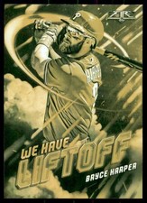 2021 Topps Fire Gold We have Liftoff Bryce Harper Philadelphia Phillies #WHL14
