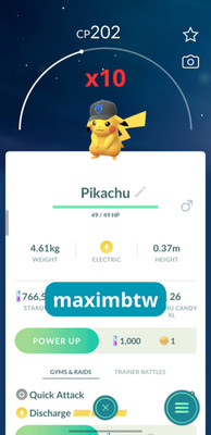 x10 Non Shiny Pikachu Mystic Hat - Go Fest 2026 Pokemon GO 