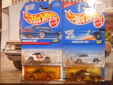 Hot Wheels Porsche 959 LOT 4 LUXURY IMPORT SPORTS CAR VARIATION RARE FREE SHIP