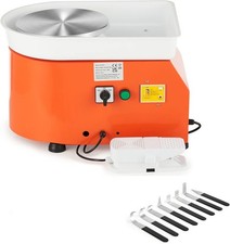 CREWORKS 350W Electric Pottery Wheel, 25cm Turntable Potter's Wheel for Kids