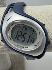 Orologio Nike WK0006 Triax batteria nuova unisex 32MM 7,5" cinturino gomma blu