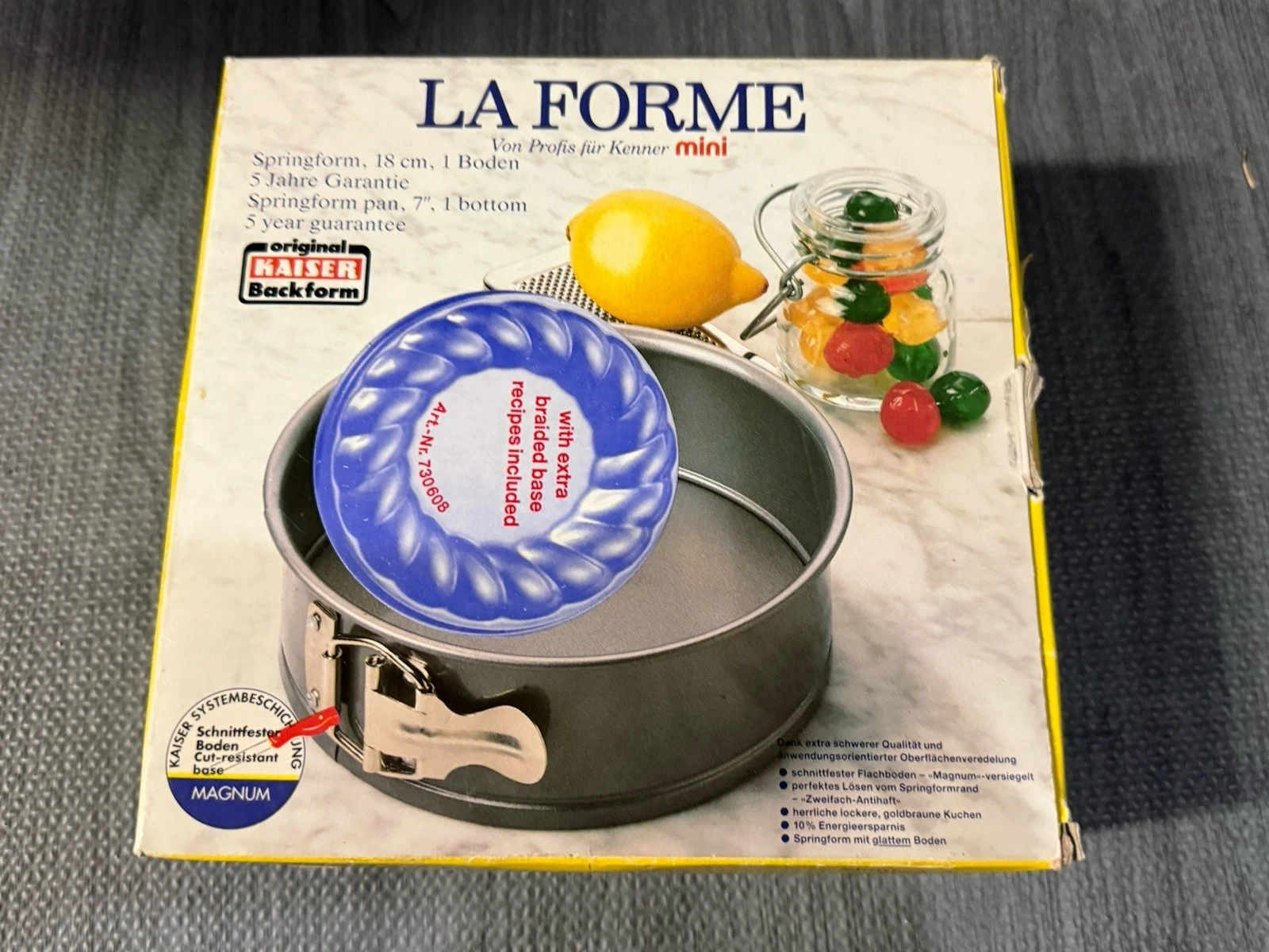 LA FORME mini KAISER springform pan Germany 7” NIB