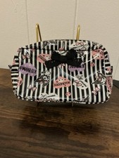 A Rare Vintage Sanrio 2011 Kuromi Coated Plastic Cosmetic Makeup Zip Bag