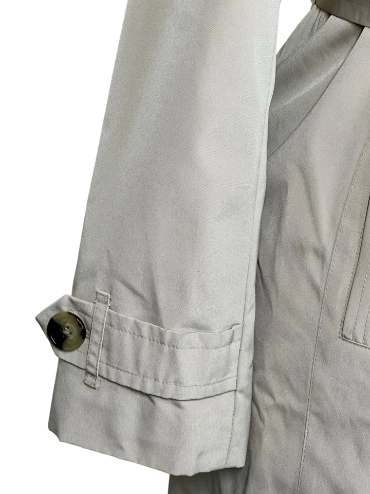 Gabardina Croft & Barrow para mujer mediana doble botonadura con cinturón clásica Foto 3 de 4