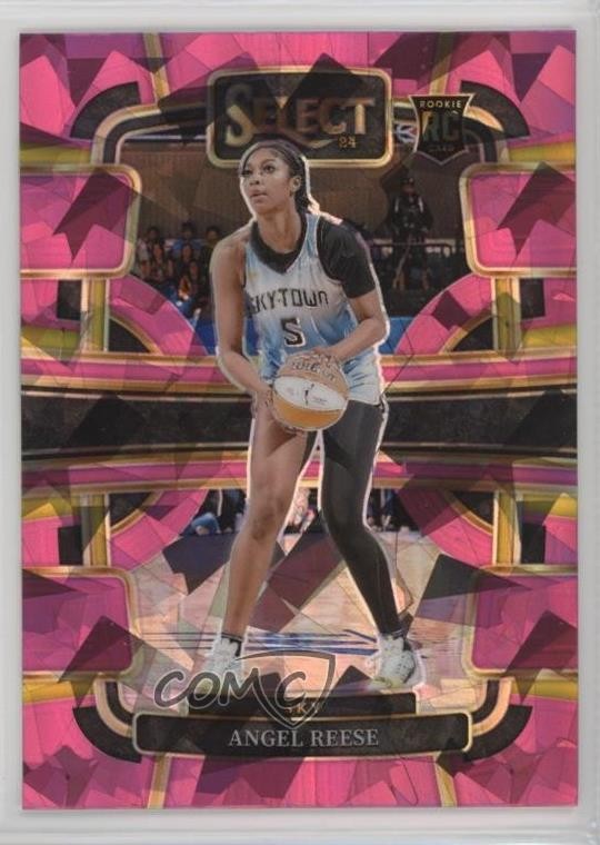 2024 Panini Select WNBA Concourse Pink Ice Prizm Angel Reese #5 Rookie RC 10yu