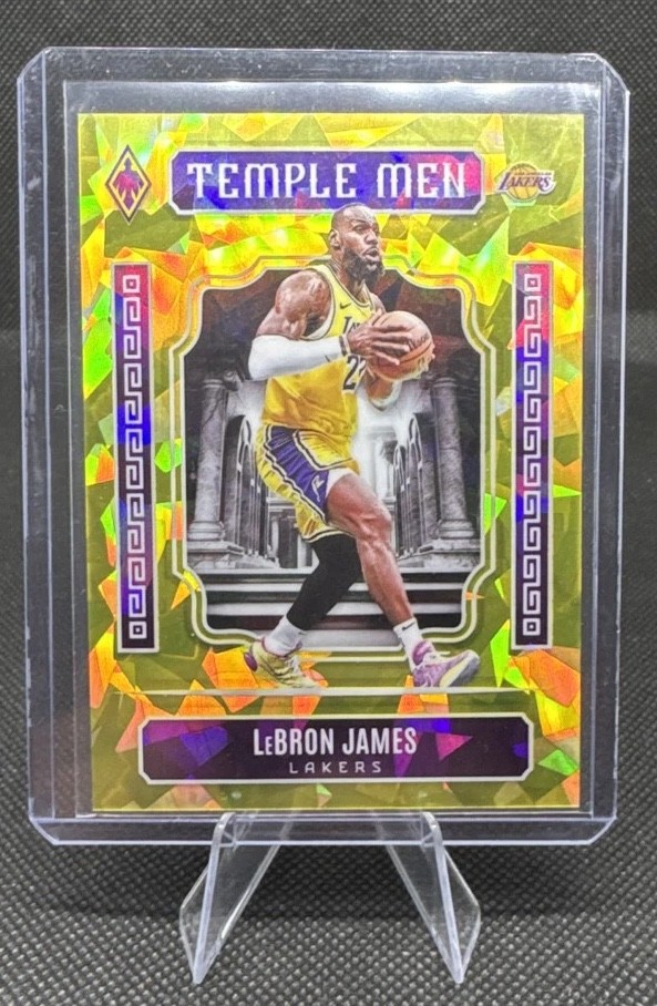2023-24 Panini Phoenix LeBron James Temple Men #2 Yellow Ice /175