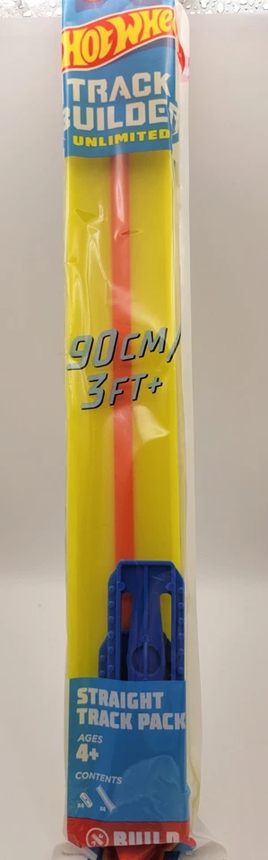 Hot Wheels Track Builder Lote Ilimitado de 3 90 cm/3 pies Amarillo, Naranja y Negro Nuevo Foto 4 de 4