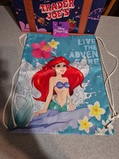 Disney Ariel Backpack Drawstring Sling Tote Bag String Bag The Little Mermaid