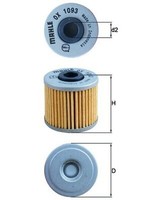 Mahle ÖLfilter OX 1093 Filtereinsatz FüR Kymco Kawasaki People Downtown 44,0Mm