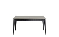 Grauer Esstisch Robuster Esszimmer Designer Holztisch LuxuriöSe MöBel