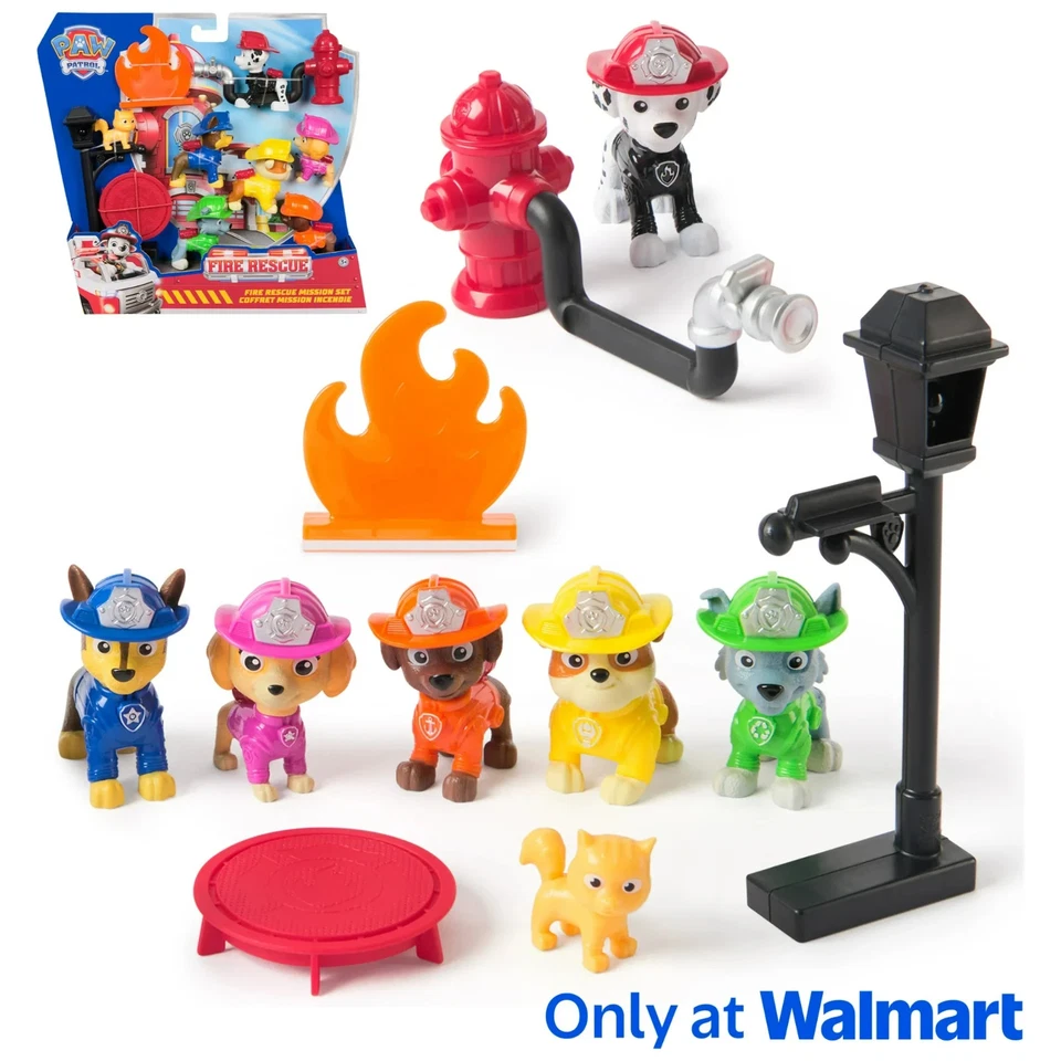 PAW Patrol Fire Rescue Mission Set - Chase, Marshall, Skye, Rubble, Rocky & Zuma - Image 2 of 4