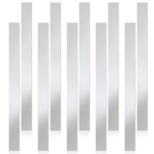 10 Pcs Metal Strips Shim Stock Metal Shims Gap Filler Trim Strip 0.02'' Thick...