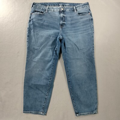 Old Navy OG Straight High Rise Blue Denim Jeans Womens Size 20