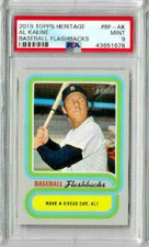 2019 Topps Heritage Al Kaline Baseball Flashbacks Gem Mint PSA 9