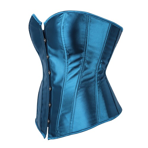Corset Top Basque Cincher Lingerie Bustier Body Shaper Satin Skull Wedding 4-24 - Picture 50 of 64