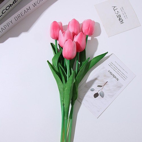 10-40pcs Artificial Fake Flower Real Touch Tulips Bouquet Home Bridal Wedding - Picture 22 of 26