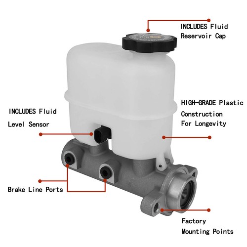 Brake Master Cylinder For 1999-02 Silverado 1500 00-03 Chevrolet Tahoe 4.3L 5.3L