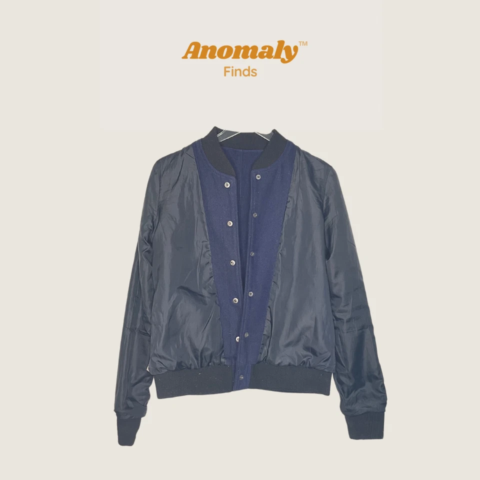 BDG Varsity Jacket Sz. L Navy Blue - Image 4 of 4