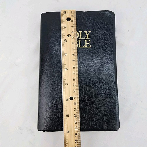 Holy Bible NIV New International Red Letter 2001 Zondervan Black Bonded Leather - Picture 13 of 14