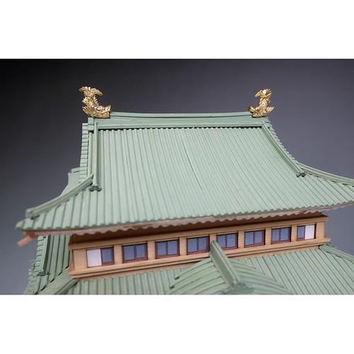 Japanese Wooden Architectural Models Kit Nagoya Castle 1/150 Woody Joe Nagoyajyo - Picture 3 of 13