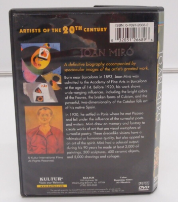その他 Artists of the 20th Century: Joan Miro [DVD] Artists of the 20th Century: Joan Miró (DVD, 2004