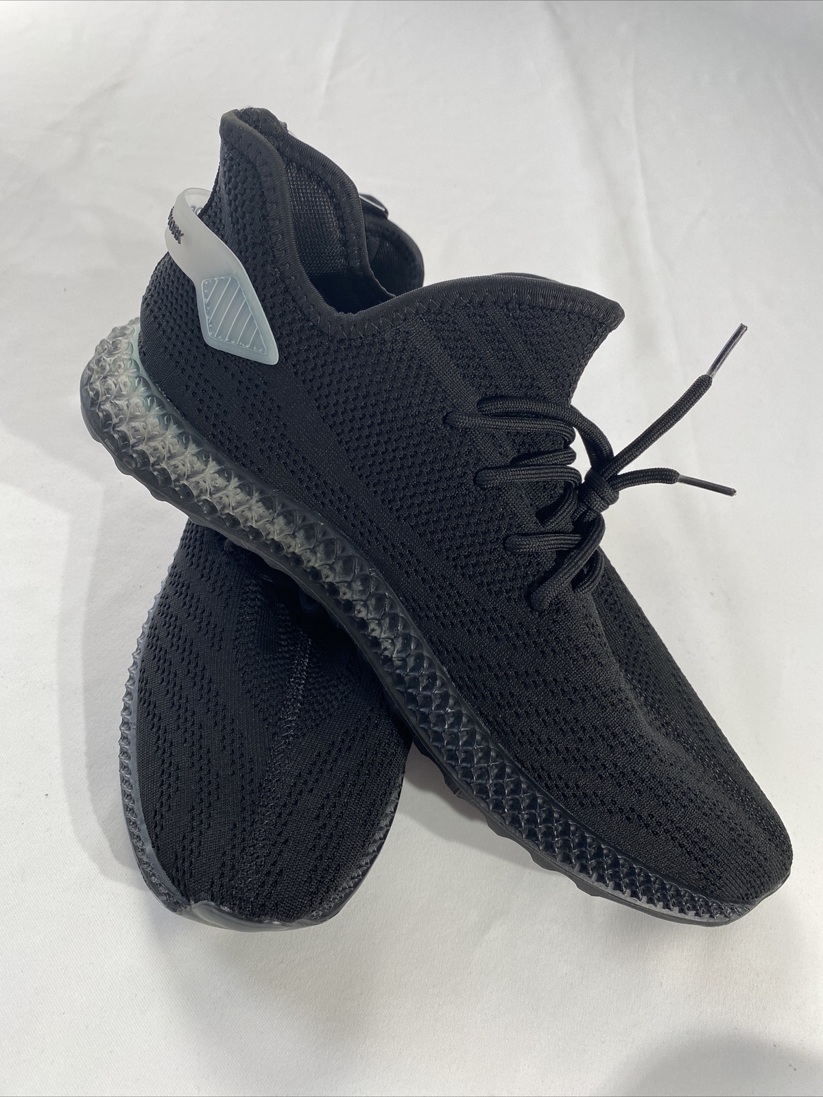 PONY Yasso Sneakers da uomo 12 nere in gomma atletica stretch da corsa con suola in gomma