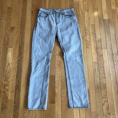 Levi 511 Mens 32x34 (Actual 32x35) Back Zip Pockets Dark Grey Wash