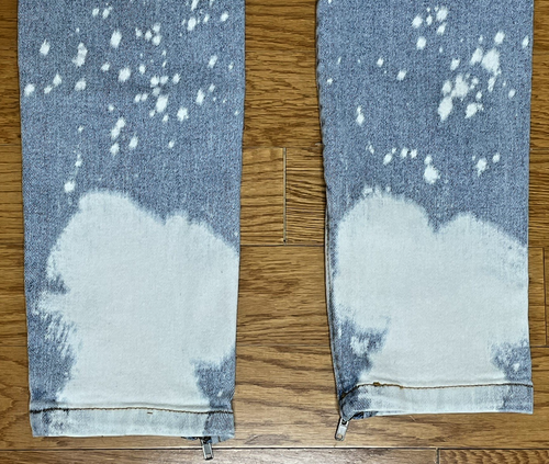 NEW Forever 21 SZ 30 Destroyed Distressed Ripped Blue Stretch Skinny Jeans - Picture 7 of 11