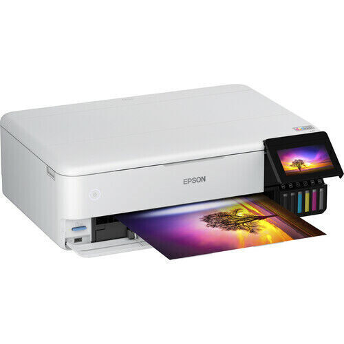 Epson EcoTank Photo ET-8550 Color Inkjet All-In-One Printer - White - Picture 1 of 1