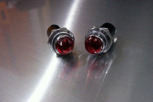 Red Light Hot Rod Rat Dash Board Indicator Warning Gauge Panel Lights 2 Pack