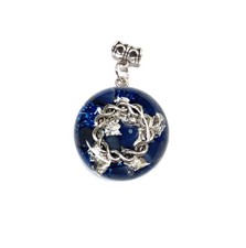 Petite Blue Orgone Pendant, Strengthen Bones, EMF Protection