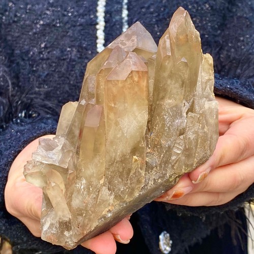 1.58LB arge Natural yellow Crystal Himalayan quartz cluster /mineralsls - Picture 8 of 12