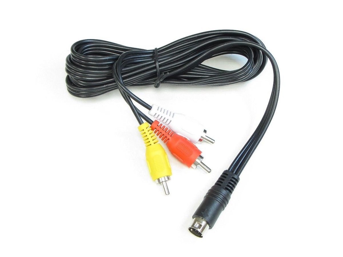 Zedlabz 1.8m Composite RCA AV TV Cable for Sega Mega Drive 2 & 3