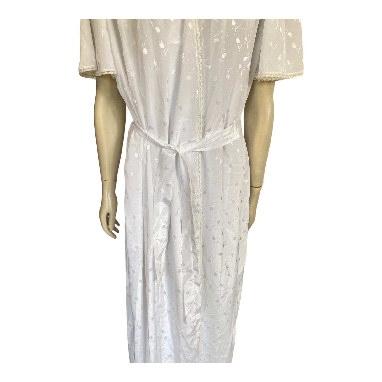 1980s NIGHT MAGIC Sz 14 Long 2Pc Nightie & Gown L… - image 15