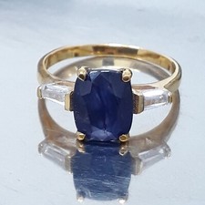 Natural Blue Sapphire Ring Birthday Anniversary Gift For Her Christmas Gift