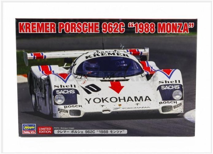 HASEGAWA 20662 Porsche - 962C Team Kremer N 10 Monza Racing HASEGAWA 20662 Porsche - 962C Team Kremer N 10 Monza Racing