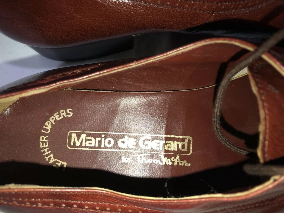 90s Thom McAn Mario de Gerard レザー ヒール MARIO DE GERARD FOR THOM MCAN MENS Shous Leather Uppers Size 9 | eBay