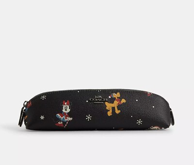 COACH Disney X Coach Pencil Case With Holiday Print