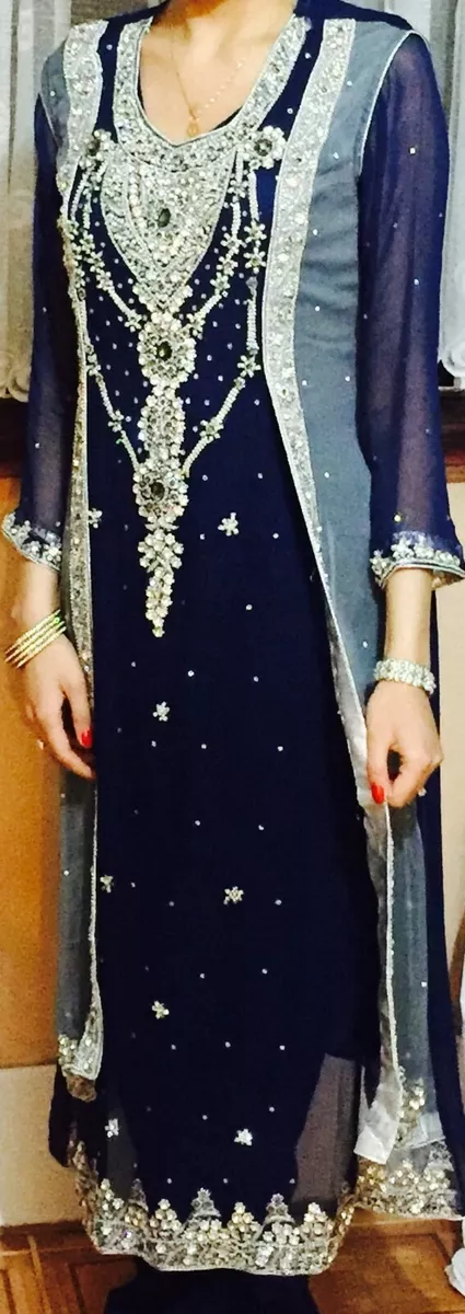 Grey and blue pakistani dress shop